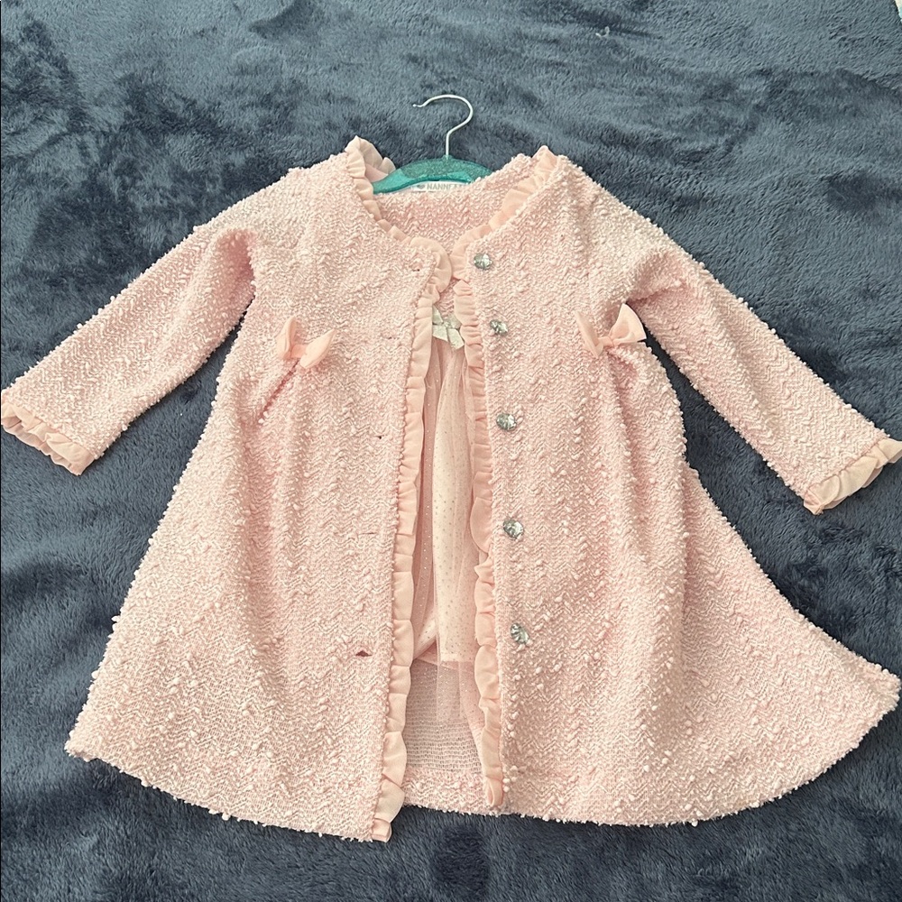 Nanette Baby Elegant Pink Formal Dress Coat